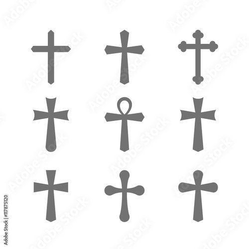 Set of crosses.