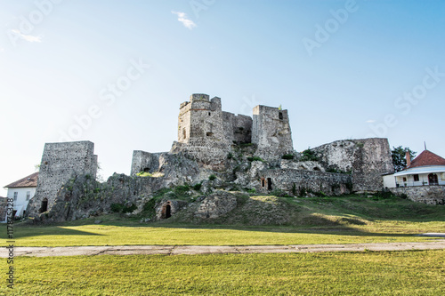 Castle ruins in Levice city, Slovakia, ancient architecture photo