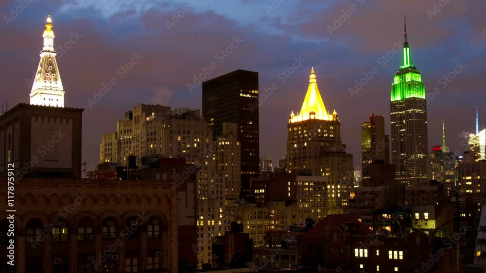 manhattan skyline with the empire state building manhattan skyline with the empire state building