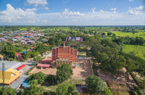 Aerial photograph thailand temple They are public domain or trea