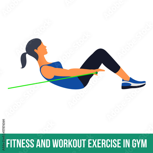 Aerobic icons. RESISTANCE BAND