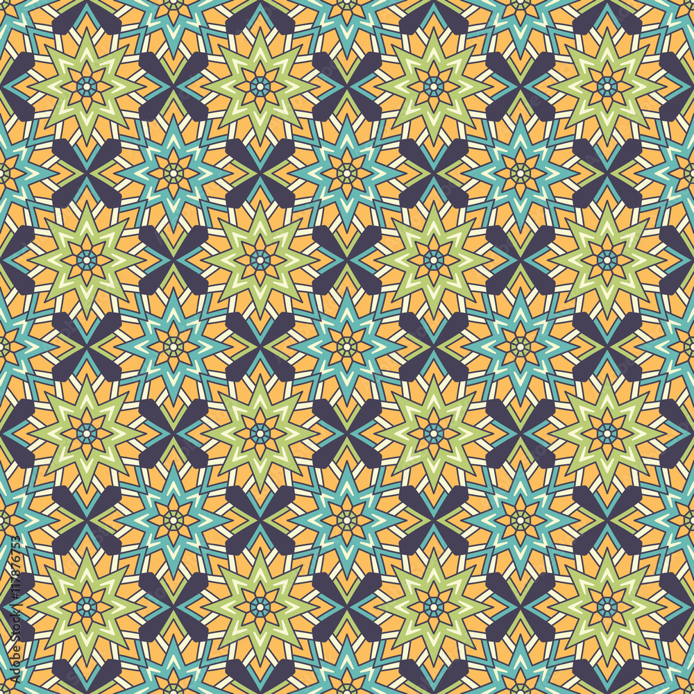 Ethnic floral seamless pattern Ethnic floral seamless pattern