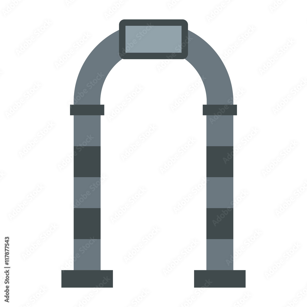 Stone arch icon in flat style on a white background Stone arch icon in flat style on a white background