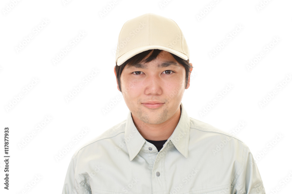 笑顔の労働者 笑顔の労働者