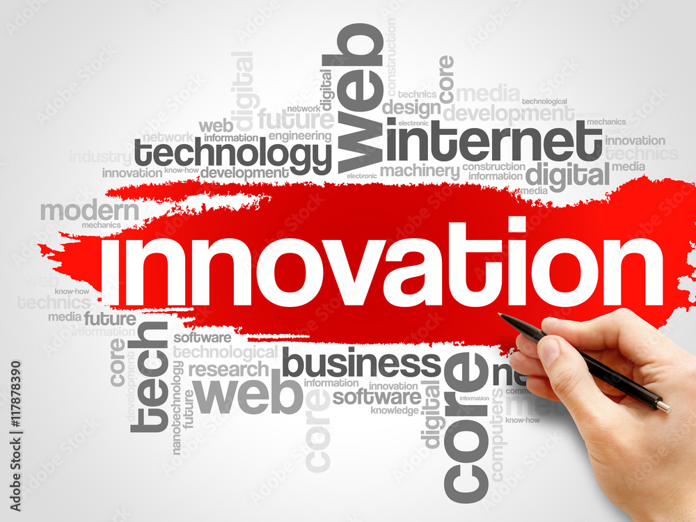 INNOVATION word cloud collage, business concept background INNOVATION word cloud collage, business concept background
