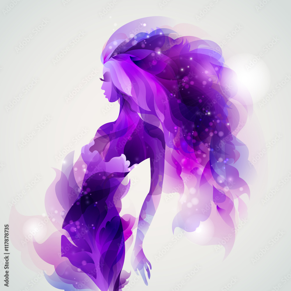 purple image girl