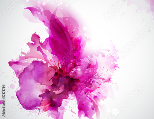pink abstract stain