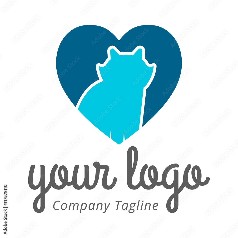 Obraz premium Pet Love Logo