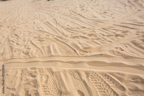 white sand dune desert in Mui Ne, Vietnam © sutichak