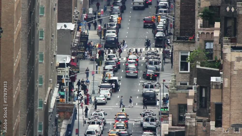 street scene in new york