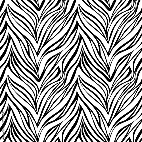 Seamless texture of zebra skin