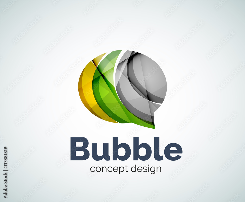 Bubble logo template