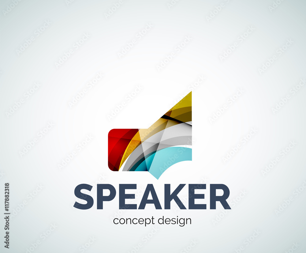 Speaker logo business branding icon