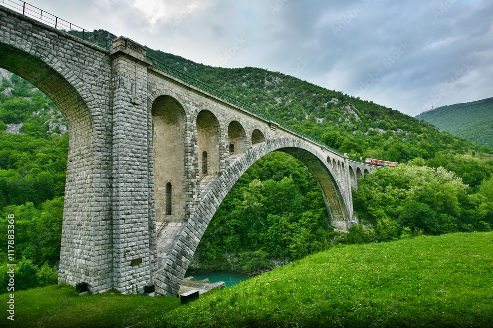 Fototapeta premium Solkan Bridge