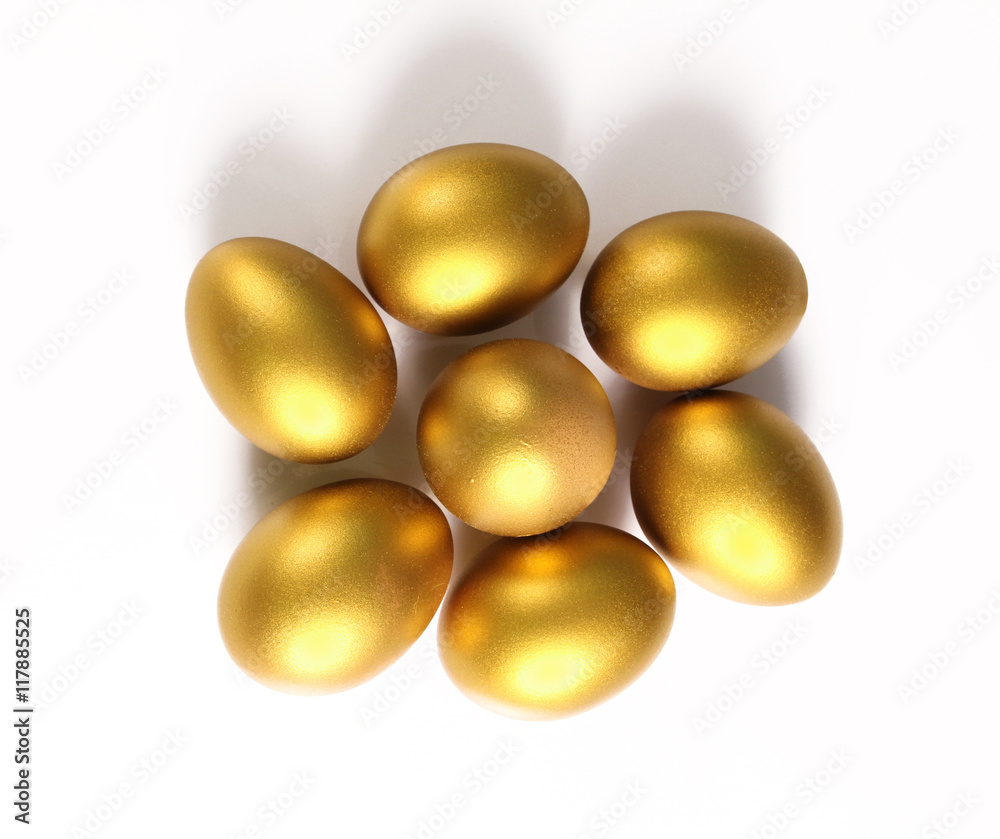 golden easter egg isolated golden easter egg isolated