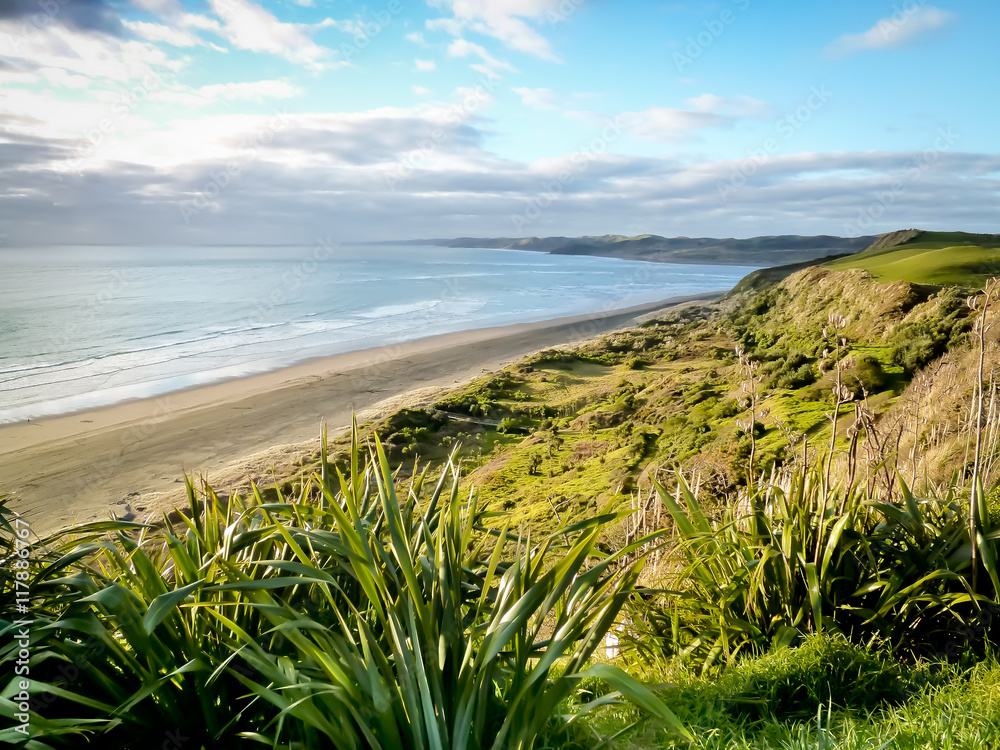 Raglan Surf Beach North Island New Zealand Raglan Surf Beach North Island New Zealand