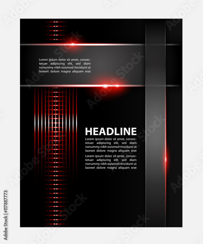 Stylish presentation of business poster, magazine cover, design layout template
