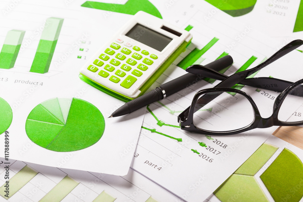 Business Charts Green Business Charts Green