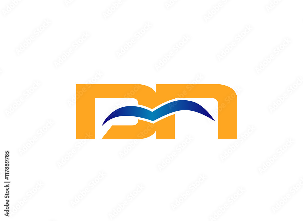DN company linked letter logo
