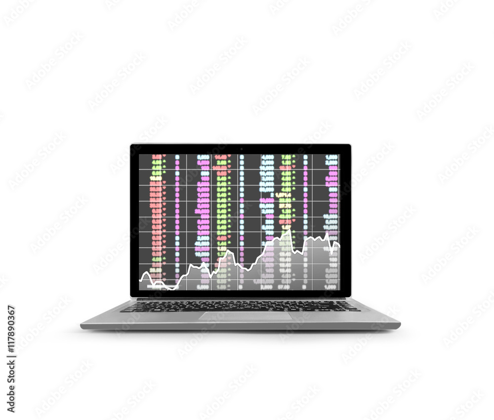 Laptop with blank screen Laptop with blank screen