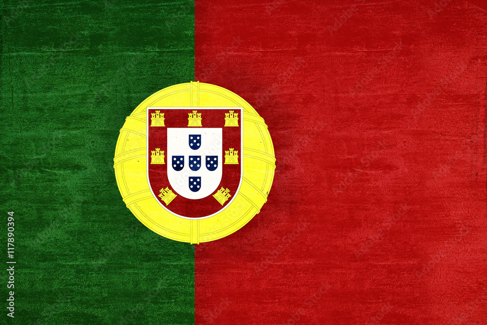Fototapeta premium Flag of Portugal Grunge