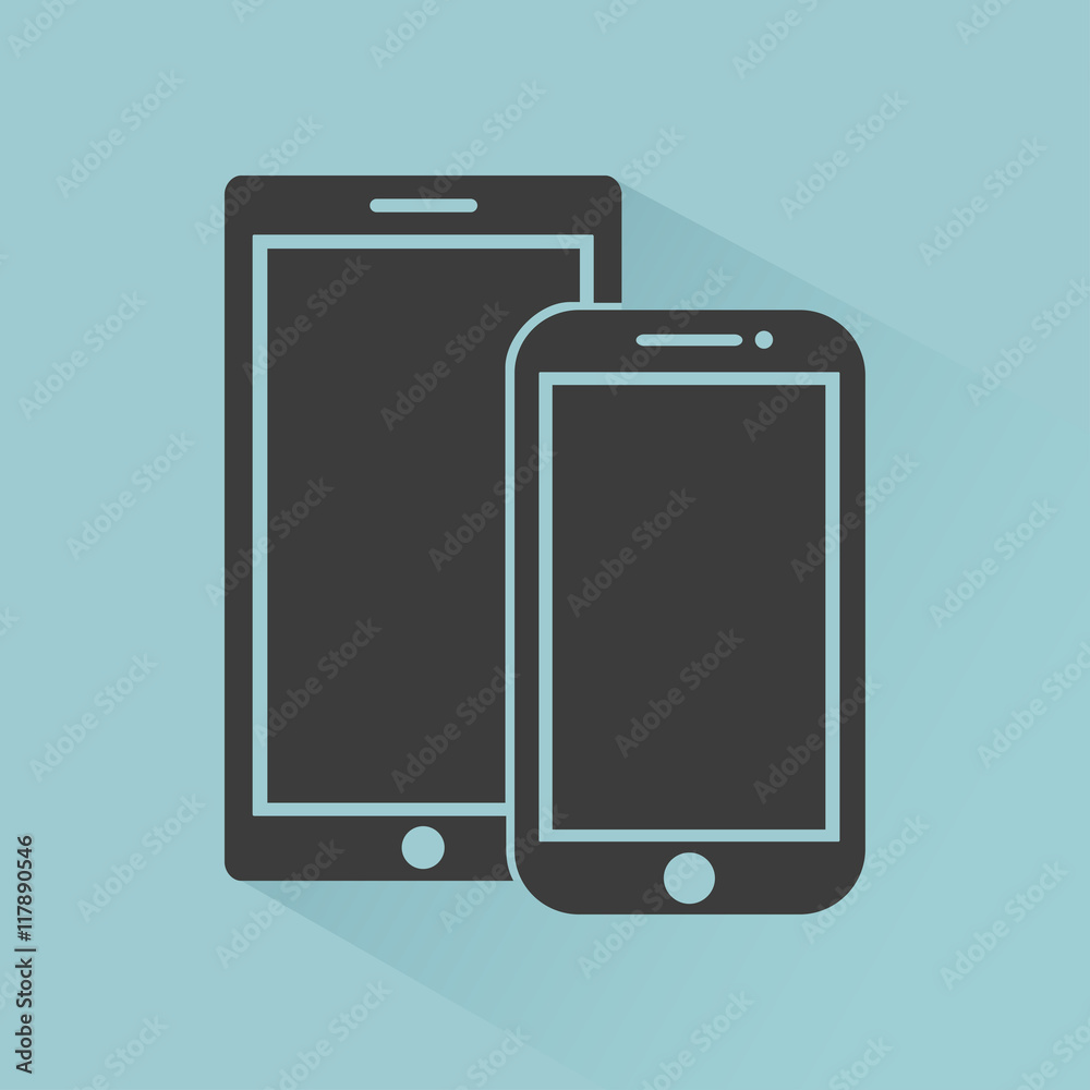 mobile phone icons flat style, template with shadow on a light background ,stylish vector illustration, eps10 mobile phone icons flat style, template with shadow on a light background ,stylish vector illustration, eps10