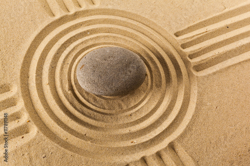 zen garden meditation stone background