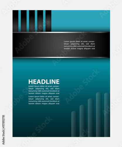 Flyer design content background. Vector illustration. Design layout template  