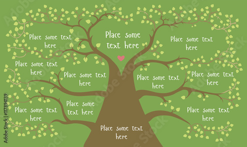 Geneology tree vector