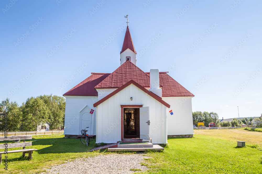 Sami church in Karasjok, Norway Lapland