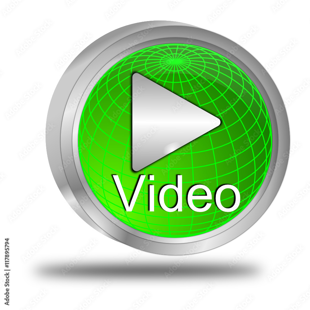 Play Video Button - 3D illustration Play Video Button - 3D illustration