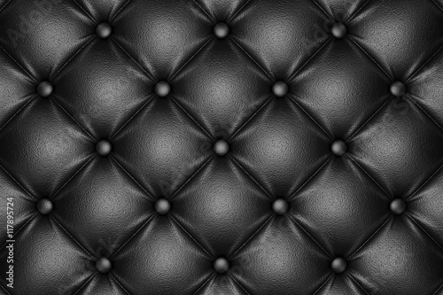 3D render of the black quilted leather pattern