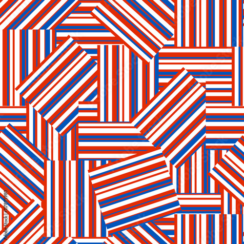 American patriotic seamless pattern