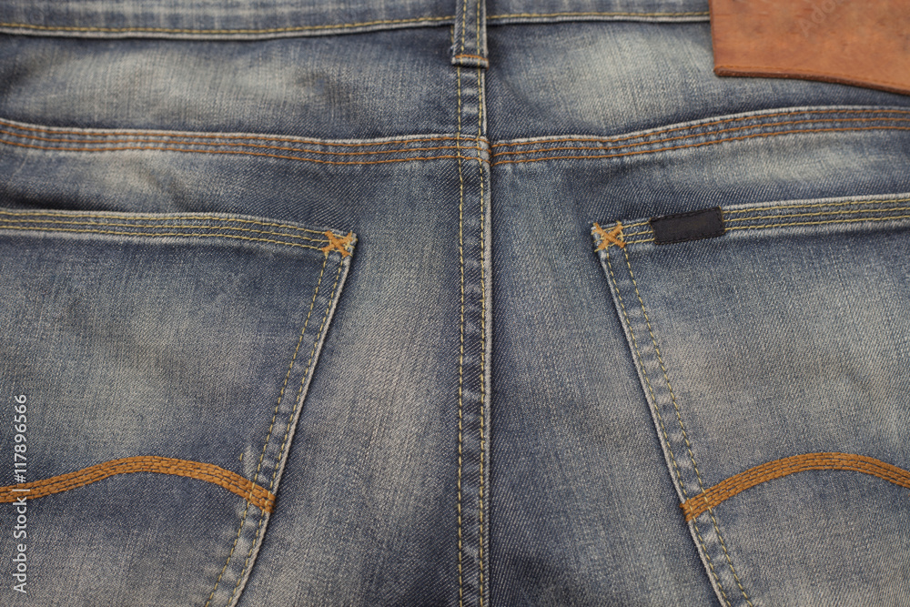 classic jeans for wear and blue background classic jeans for wear and blue background