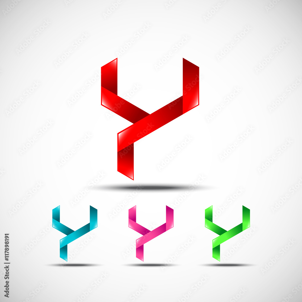 Abstract letter Y logo,vector origami design template elements Abstract letter Y logo,vector origami design template elements