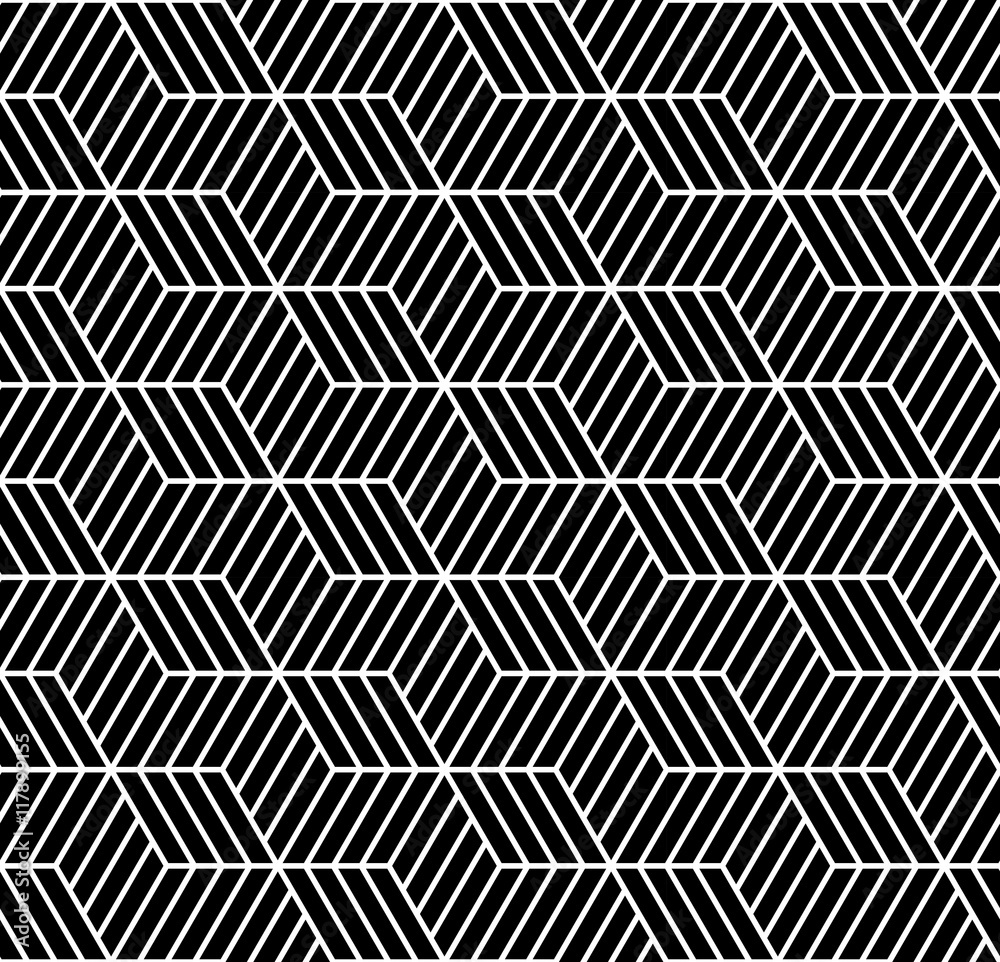Abstract geometric cubes black and white hipster fashion pillow hexagon pattern Abstract geometric cubes black and white hipster fashion pillow hexagon pattern