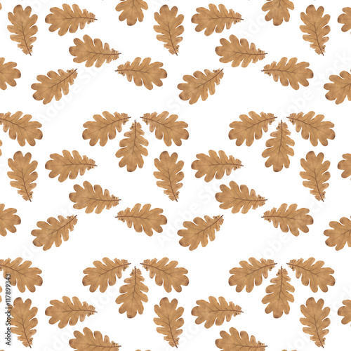 old dry autumn oak leaves