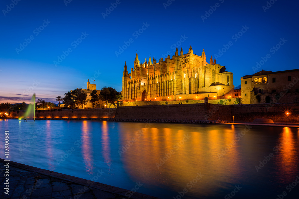 Fototapeta premium Cathedral of Palma de Mallorca, Mallorca, Balearic Islands, Spain