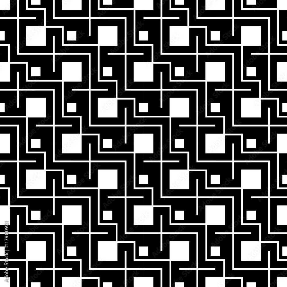 Abstract geometric black and white hipster fashion pillow pattern Abstract geometric black and white hipster fashion pillow pattern