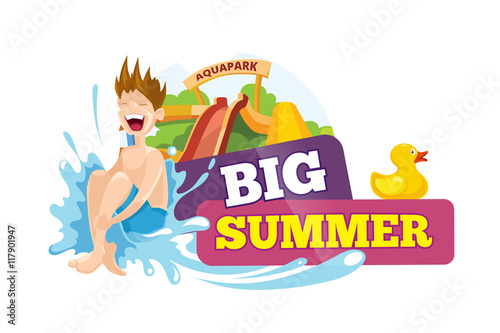 Vector illustration of summer labels