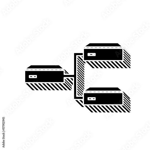 ikona ze wzorku pasków i kresek