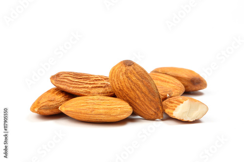 Almonds healthy whole nuts