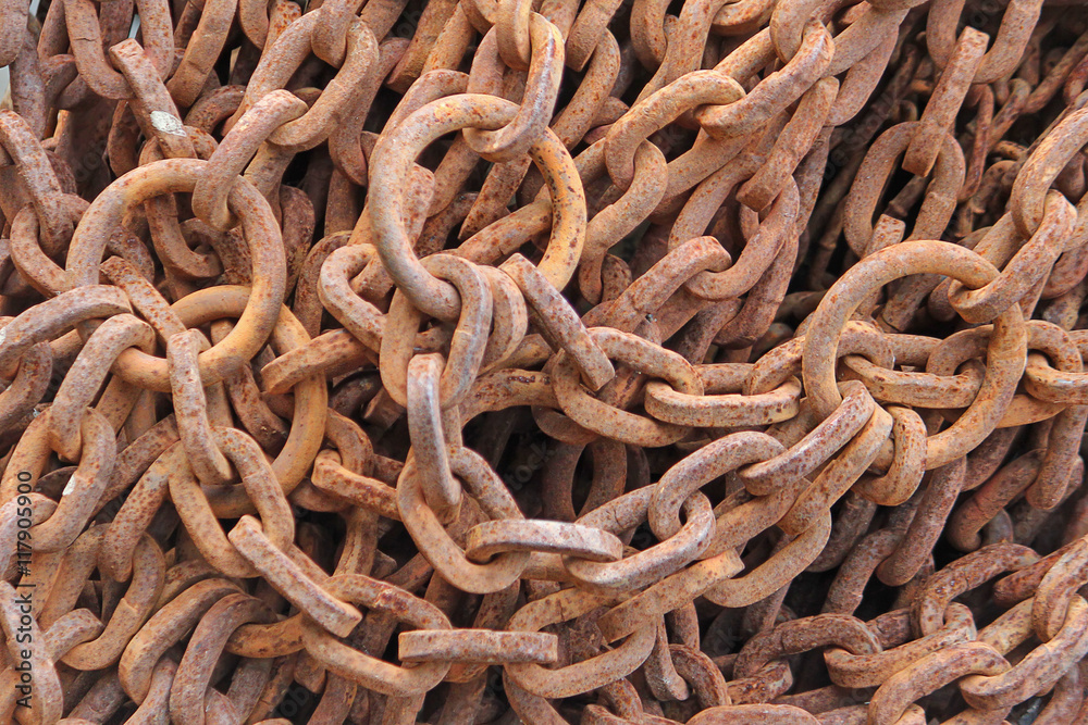 Old rusty metal chain. Industrial background. Old rusty metal chain. Industrial background.