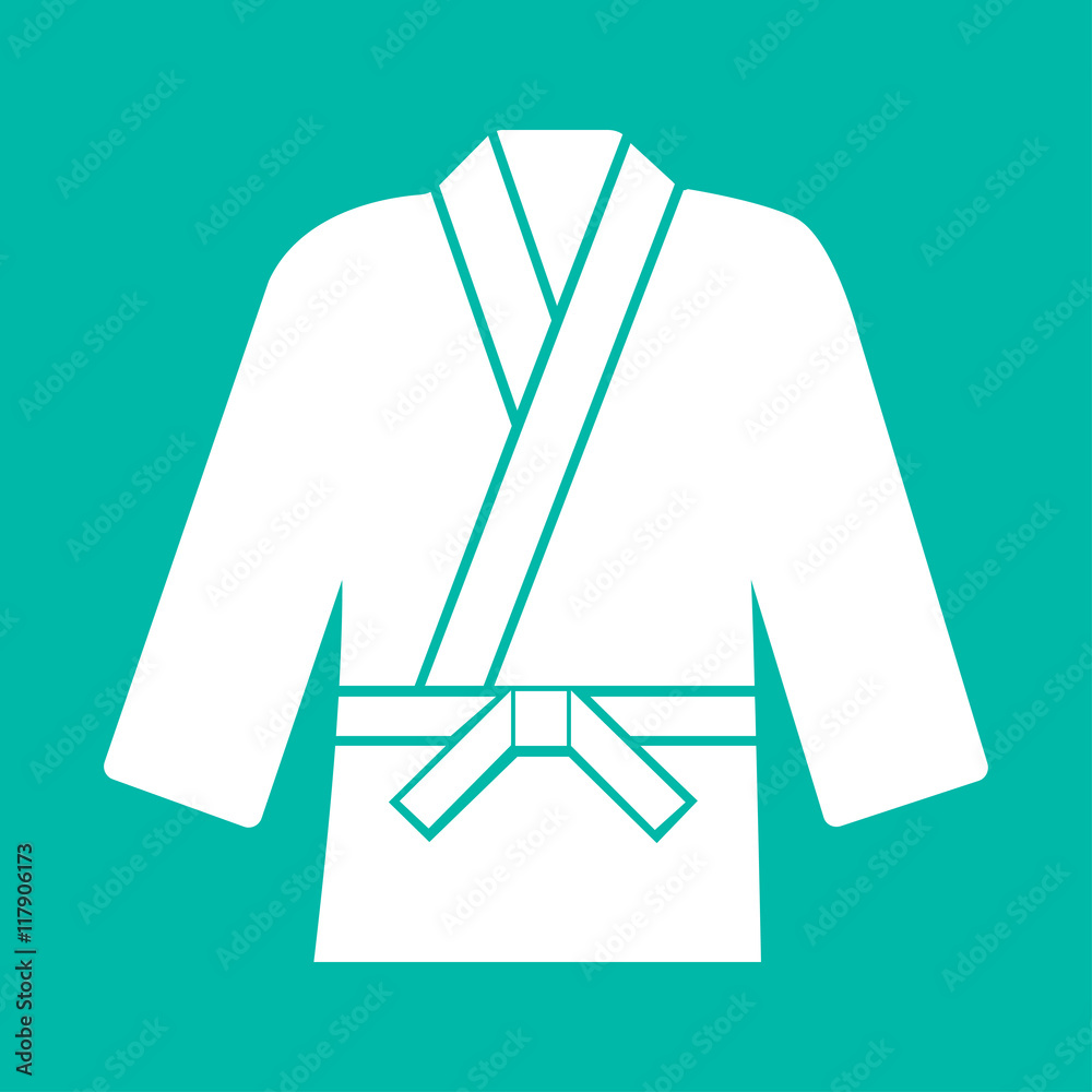 Karate suit icon,vector illustration on background Karate suit icon,vector illustration on background