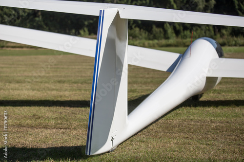 sailplane on an airfield