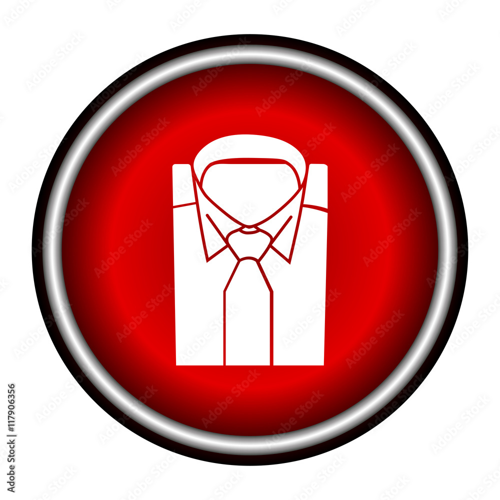 Shirt and tie icon suit men formal business logo.