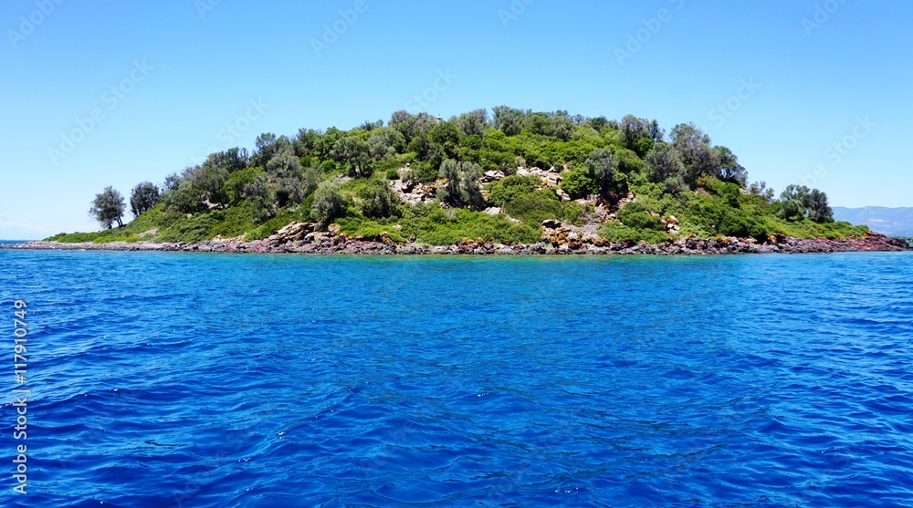 Fototapeta premium The volcanic Lichada islands in Greece