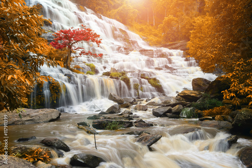 Fototapeta Naklejka Na Ścianę i Meble -   waterfall at Doi Inthanon National Park, Chiangmai, Thailand