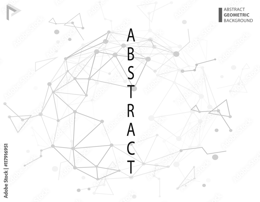 Vector illustration of black and white abstract geometric background Vector illustration of black and white abstract geometric background