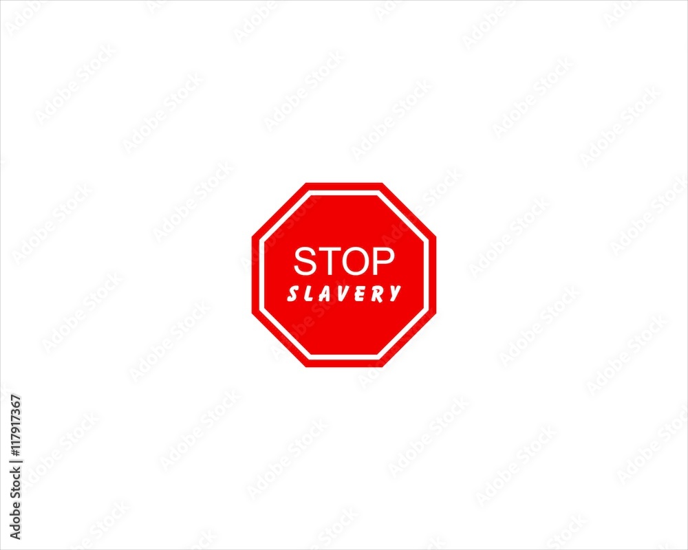 Simple icon stop slavery vector Simple icon stop slavery vector